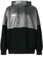 Wwwm Logo Contrast Hoodie - Black