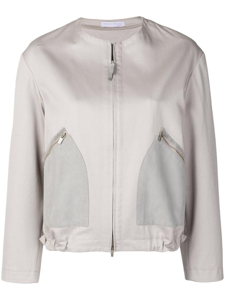 Fabiana Filippi Zipped Jacket - Nude & Neutrals