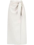 Nanushka Knotted Wrap Dress - Neutrals