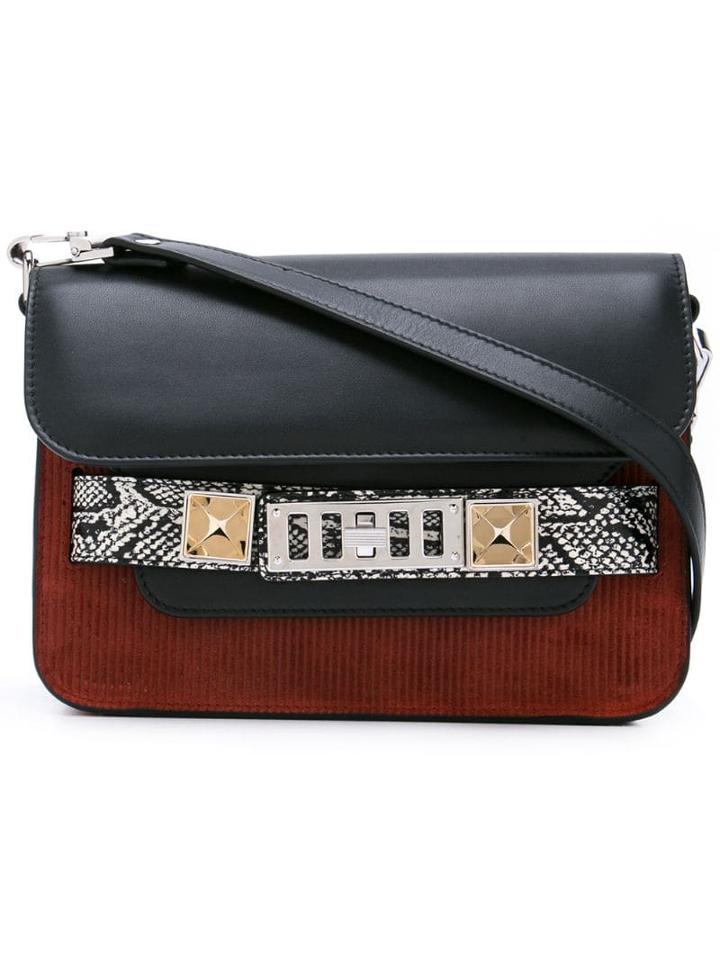 Proenza Schouler Corduroy Suede Ps11 Mini Classic - Black