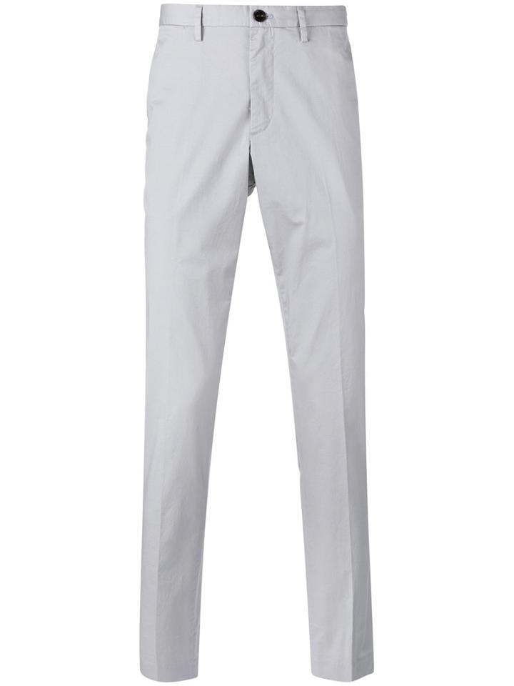 Michael Kors Classic Chinos, Men's, Size: 34, Grey, Cotton/spandex/elastane