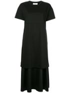 Astraet Tiered T-shirt Dress - Black