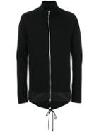 Lost & Found Rooms Kangaroo Pockets Zipped Sweatshirt - Black