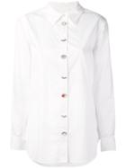 Equipment Embroidered Shirt, Women's, Size: Medium, White, Cotton