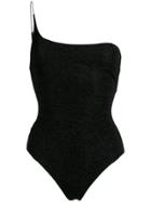 Oseree One Shoulder One-piece - Black
