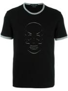 Alexander Mcqueen Skull Embroidered T-shirt, Men's, Size: Medium, Black, Cotton
