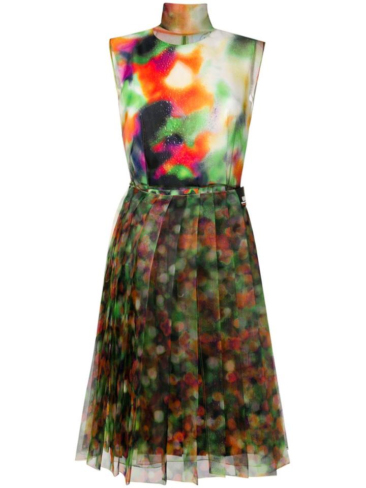 Prada Gradient Effect Dress - Green
