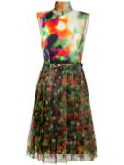Prada Gradient Effect Dress - Green