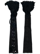Lost & Found Ria Dunn Lace-up Arm Warmers - Black