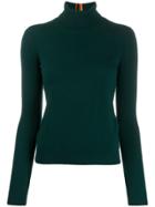 Paul Smith Ribbed Roll Neck Jumper - Green
