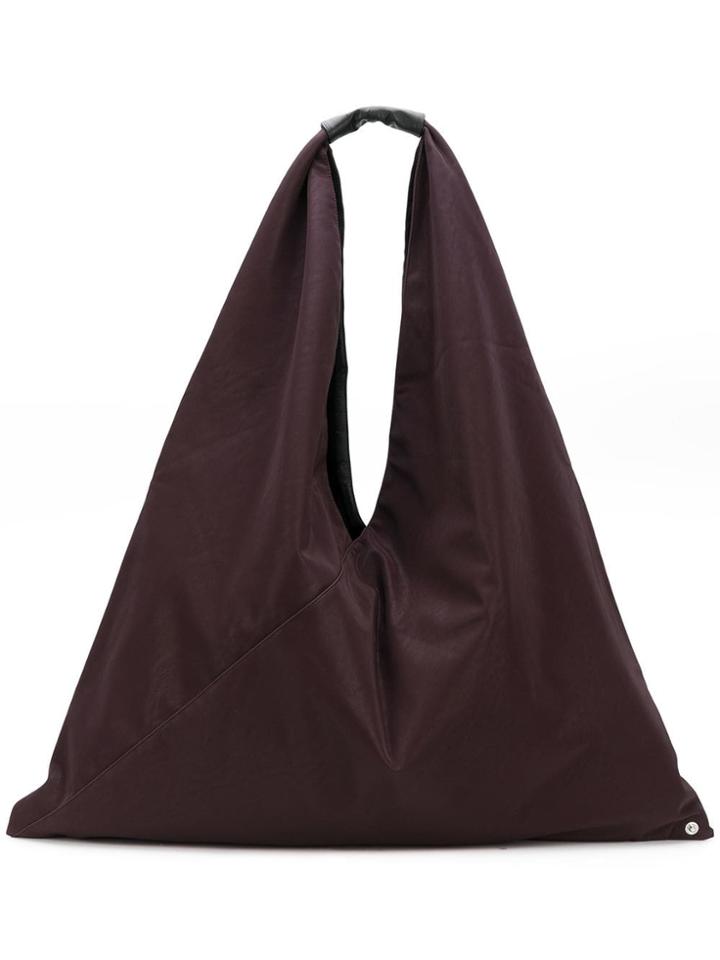 Mm6 Maison Margiela Triangle Tote - Pink & Purple