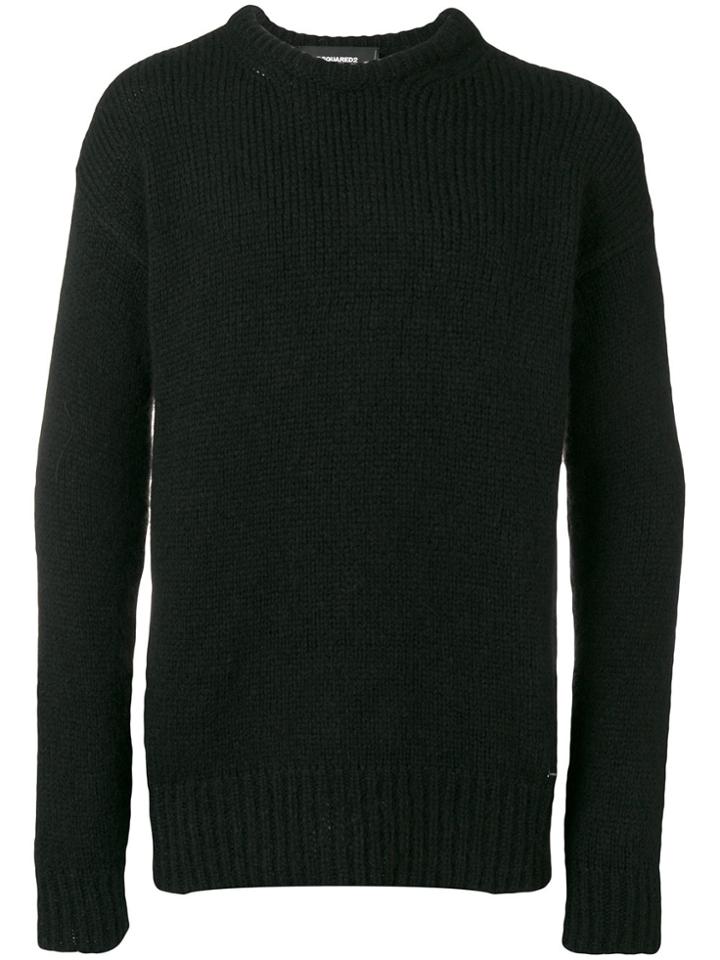 Dsquared2 Chunky Knit Jumper - Black