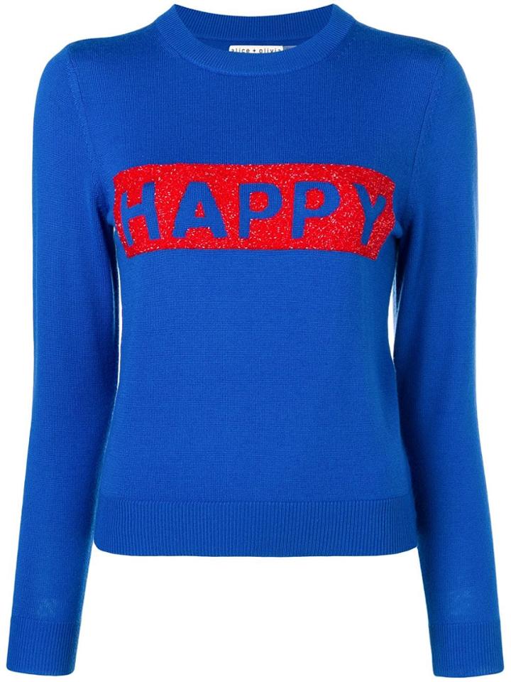 Alice+olivia Happy Sweater - Blue
