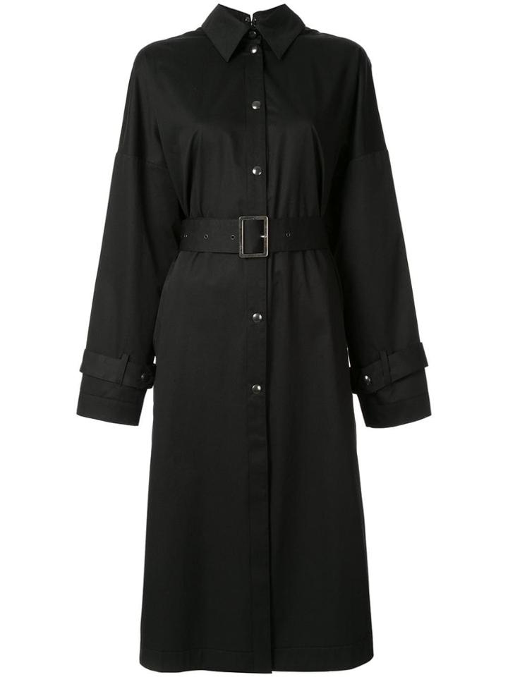 Boyarovskaya Lightweight Single Breasted Coat - Black