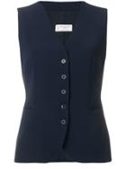 Alberto Biani Fitted Waistcoat - Blue