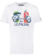Mc2 Saint Barth X Vespa Les Italiens Print T-shirt - White