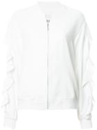 Goen.j Ruffle Trimmed Jacket - White
