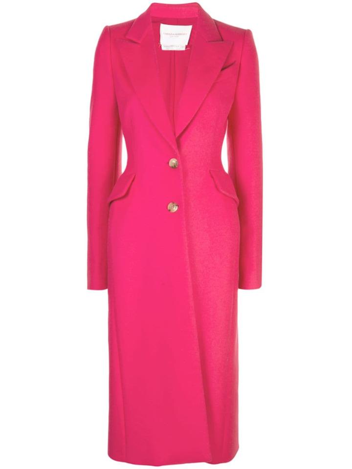 Carolina Herrera Single-breasted Coat - Pink