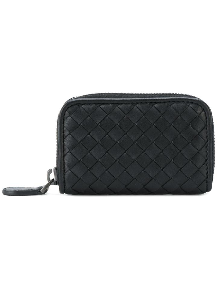 Bottega Veneta Nero Intrecciato Nappa Coin Purse - Black