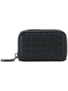 Bottega Veneta Nero Intrecciato Nappa Coin Purse - Black