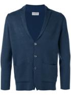 John Smedley V-neck Cardigan - Blue