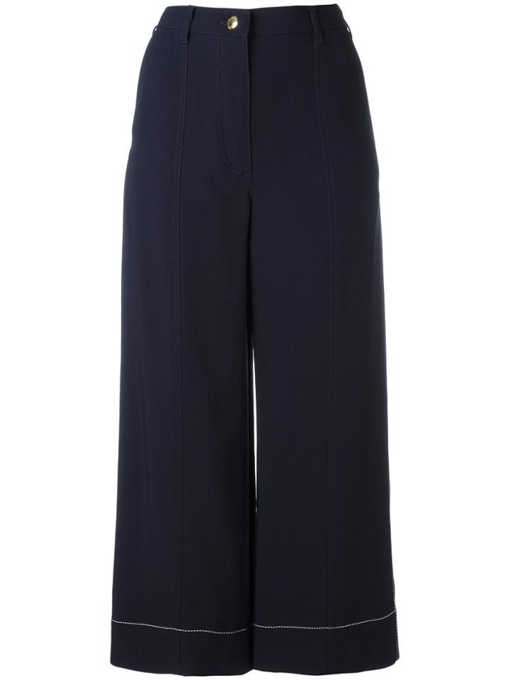 Sonia Rykiel Cady Cropped Pants - Blue