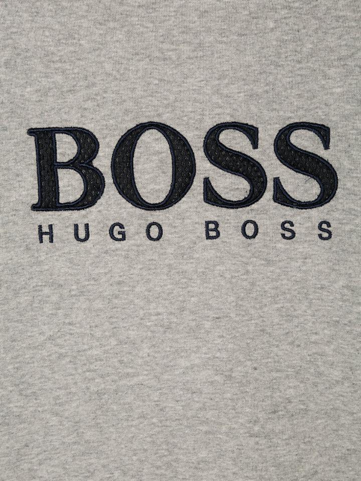 Boss Kids Embroidered Logo Sweater - Grey