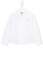 Karl Lagerfeld Kids Pleated Placket Shirt, Boy's, Size: 6 Yrs, White