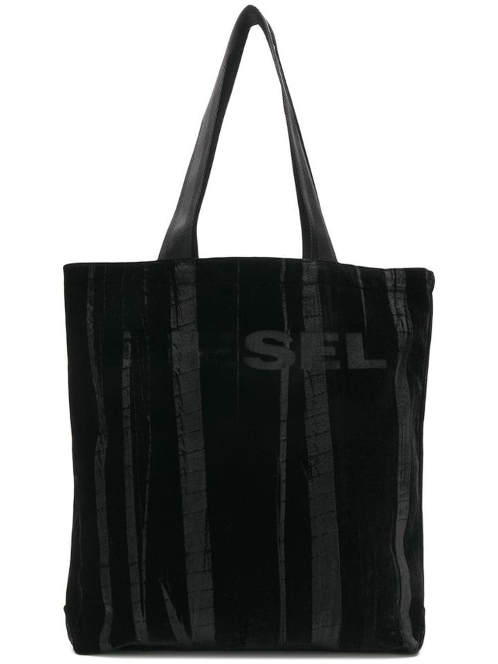 Diesel Panelled Tote - Black