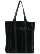 Diesel Panelled Tote - Black