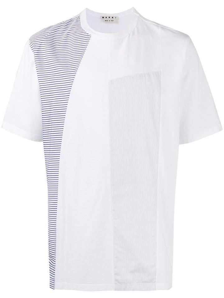 Marni Stripe Patch T-shirt - White
