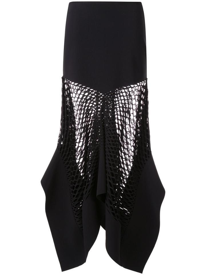 Dion Lee Mesh Panel Skirt - Black