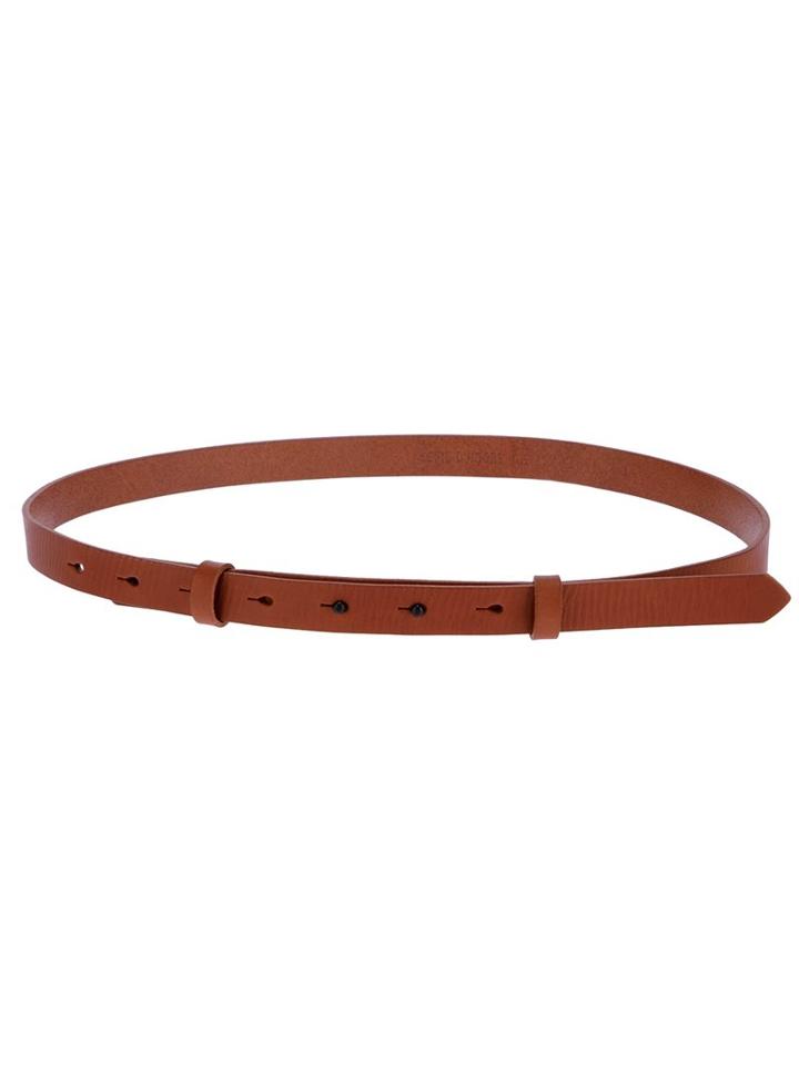 Sofie D'hoore Slim Belt, Women's, Size: 90, Brown, Buffalo Leather