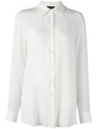 Rossella Jardini Chest Pocket Shirt, Women's, Size: 40, White, Silk