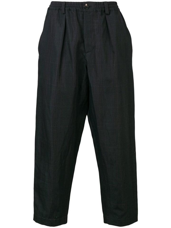 Marni Checked Tapered Trousers - Blue