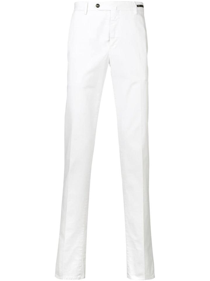 Pt01 Slim-fit Chinos - White