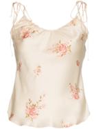 Reformation Beatrice Silk Top - Nude & Neutrals