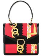 Céline Vintage Chain Pattern Handbag - Black
