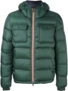 Moncler Hooded Puffer Jacket, Men's, Size: 2, Green, Polyamide/feather Down