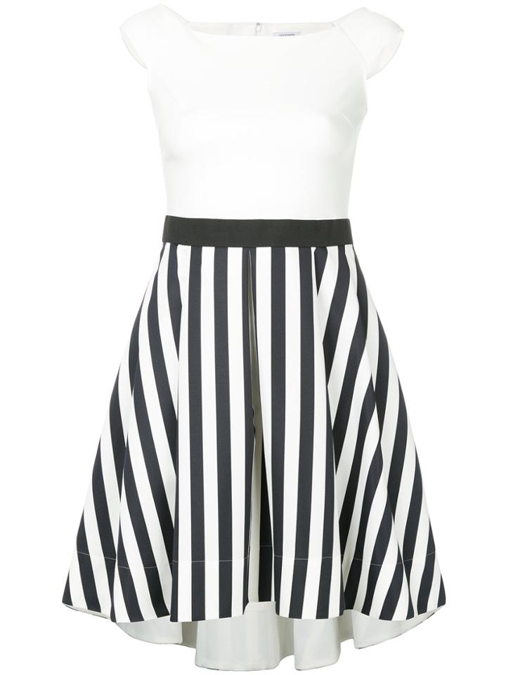 Guild Prime Contrast Striped Panel Dress - White