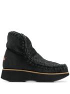 Mou Mou Fw141000b Eskimo Running 18 Cbkg Leather/fur/exotic