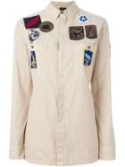 Mr & Mrs Italy Embroidered Detail Shirt, Women's, Size: 42, Nude/neutrals, Cotton