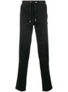 Balmain Ribbed Drawstring Trousers - Black