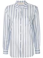 Shirtaporter Striped Fitted Shirt - White