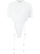 Y / Project Polo Shirt Bodysuit - White