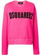 Dsquared2 Logo Print Sweatshirt - Pink