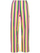Staud Maui Striped Cotton Cropped Trousers - Multicolour