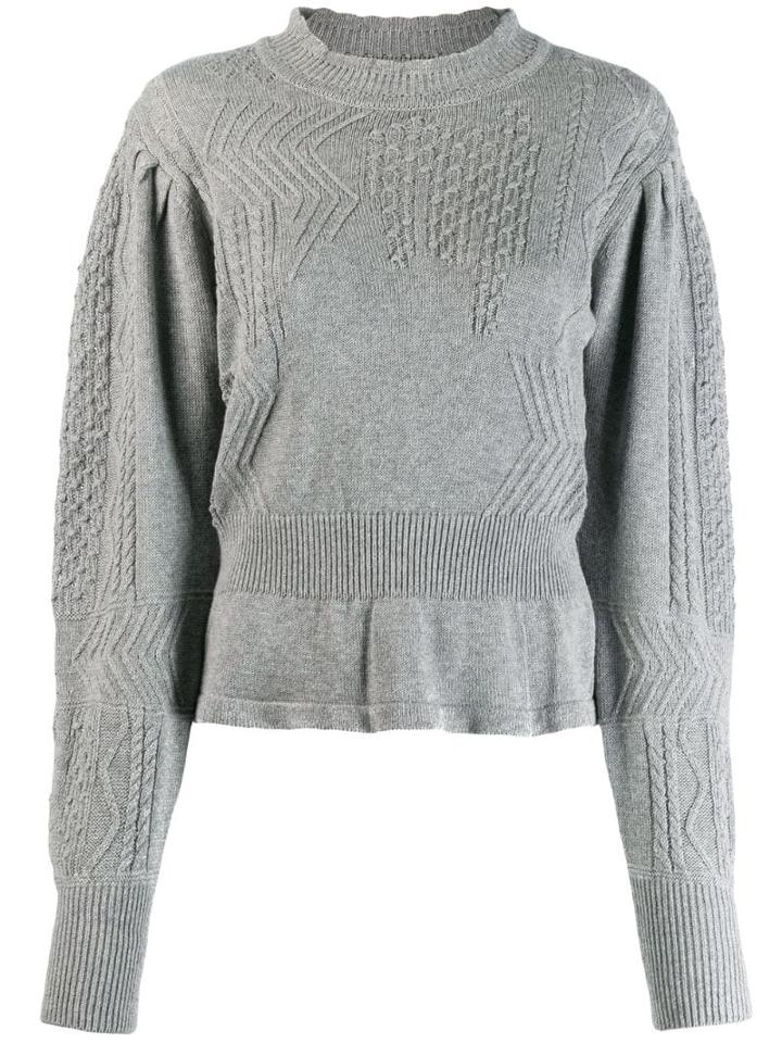 Isabel Marant Étoile Peplum Hem Jumper - Grey