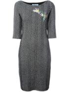 Blumarine Herringbone Knit Dress