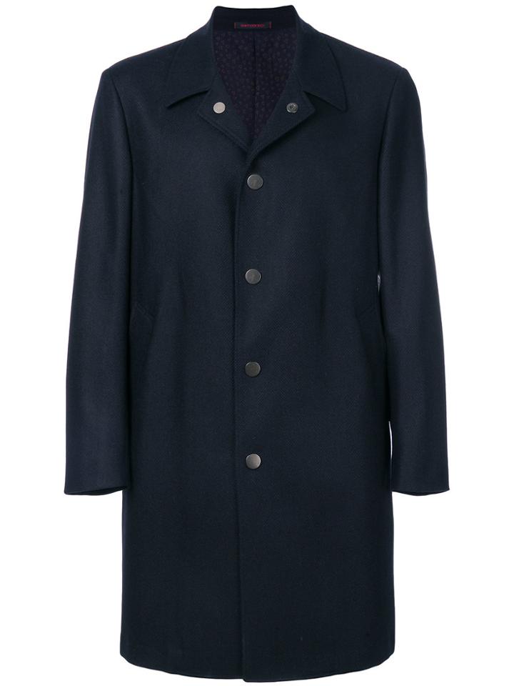 The Gigi Single-breasted Coat - Blue